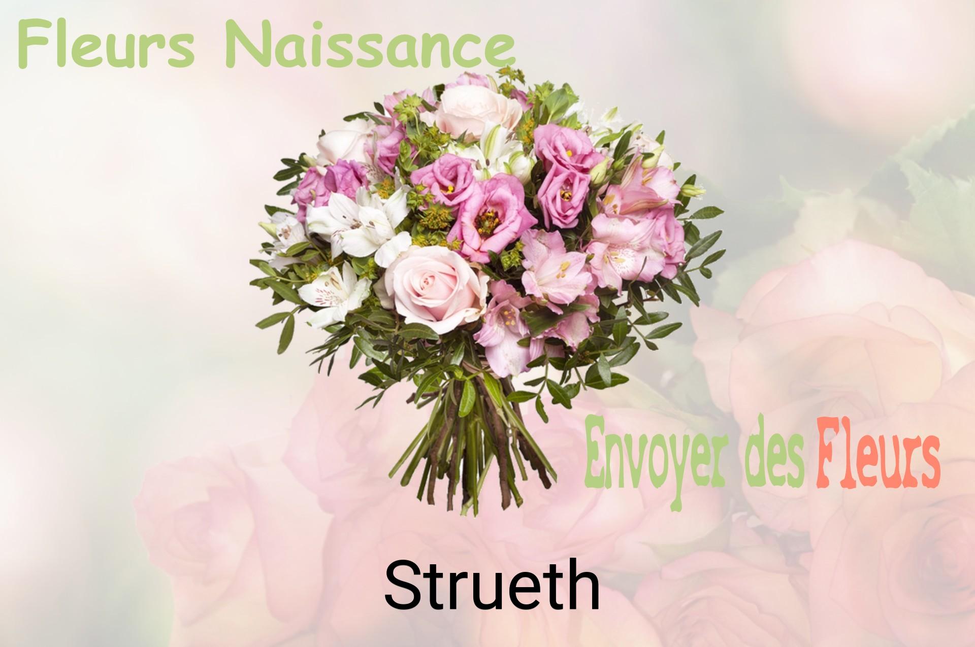 Bouquet de fleurs de naissance livré à Strueth
